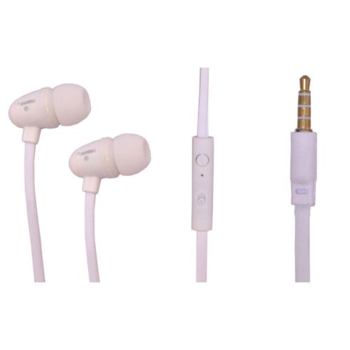 TIGERIFY TLM-175TEB Universal Earphones Headphones Headset 3.5mm jack with Mic (White)