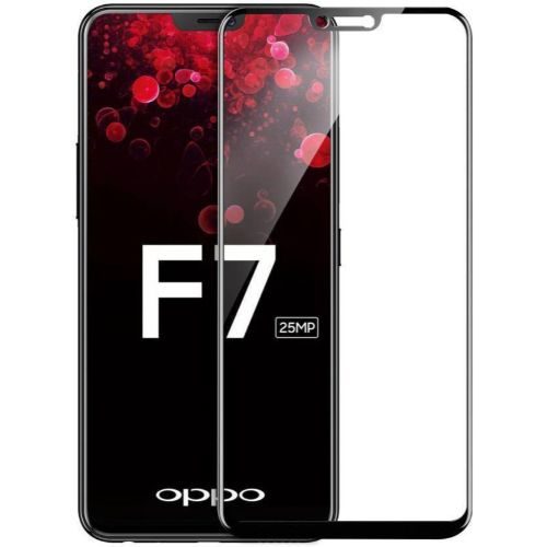 OPPO F7 Tempered Glass Black High Quality 1