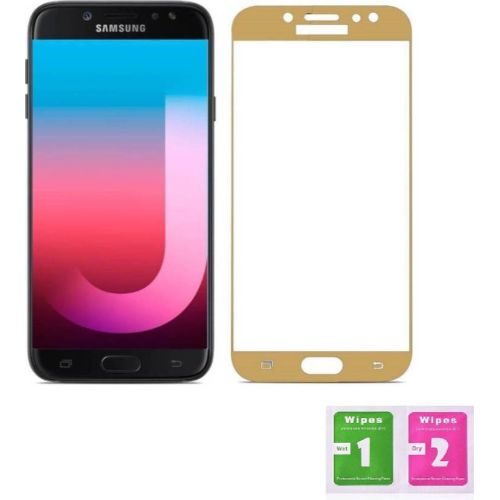 Samsung Galaxy J7 Pro Tempered Glass Gold High Quality 5D 1