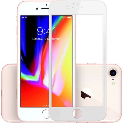Apple iPhone 7 Plus Tempered Glass White High Quality 6D 1