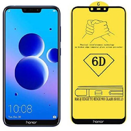 Honor 8c Tempered Glass Black High Quality 6D 2