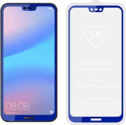 Huawei P20 Lite Tempered Glass Blue High Quality 5D 2