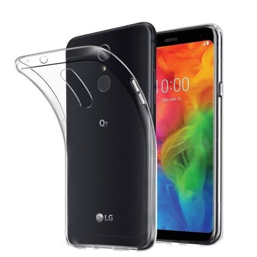 LG Q7 Transparent Soft Back Cover Case 1