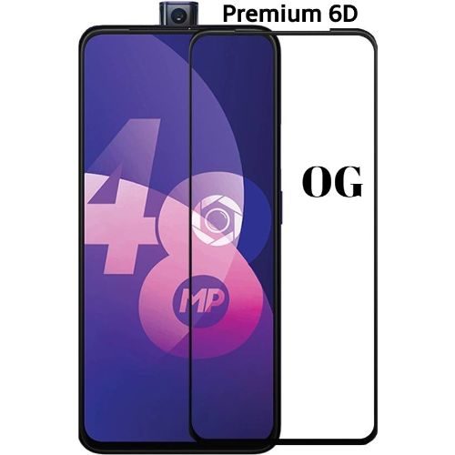 Oppo F11 Pro Tempered Glass Full Glue 6D Premium Black Color 1