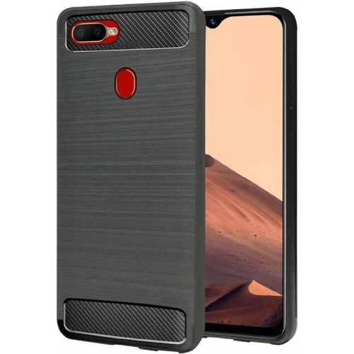 Oppo A5s (AX5s) Back Cover Case Black Color Hybrid 1