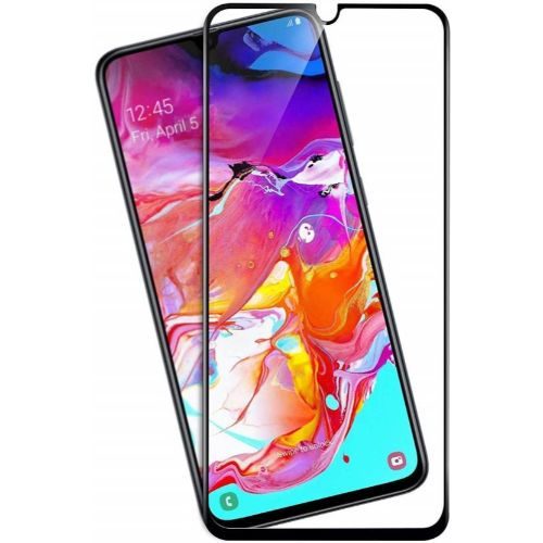 Samsung Galaxy A70 Tempered Glass Full Glue 6D Black Color 1