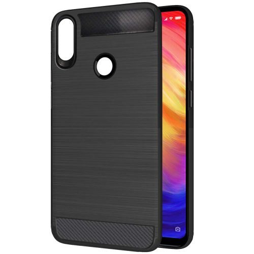 Redmi Note 7 Back Case Black Color Hybrid 1