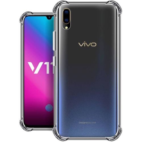 Vivo V11 Transparent Soft Back Cover Case Premium 1