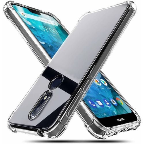 Nokia 5.1 Plus Transparent Soft Back Cover Case 1