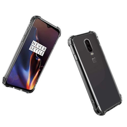 OnePlus 6T Transparent Soft Back Cover Case 1