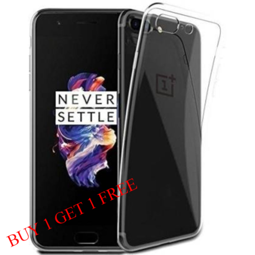 OnePlus 5 Back Transparent Soft Case Cover 1