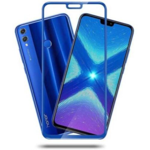 Honor 8C Tempered Glass Screen Protector Full Glue Blue 1