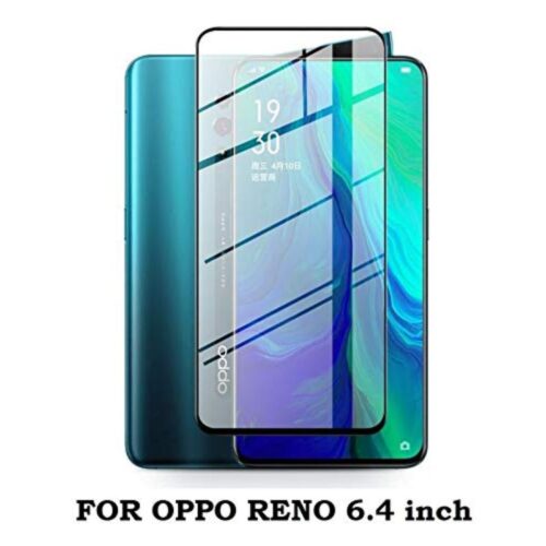 Oppo Reno (6.4 inches) Tempered Glass Screen Protector Full Glue Black 1