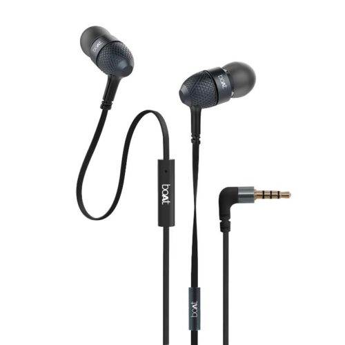boAt BassHeads 225 in-Ear Super Extra Bass Headphones (Black)