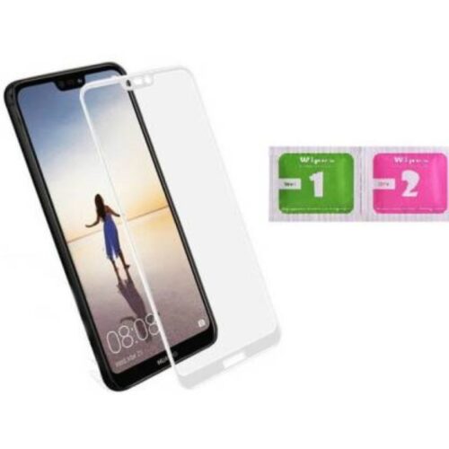 Tigerify Tempered Glass Screen Protector Full Glue 6D/11D White For Huawei P20 Lite 1