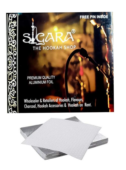 Hookah Sheesha Square Aluminium Foil Paper Premium Quality 50pcs