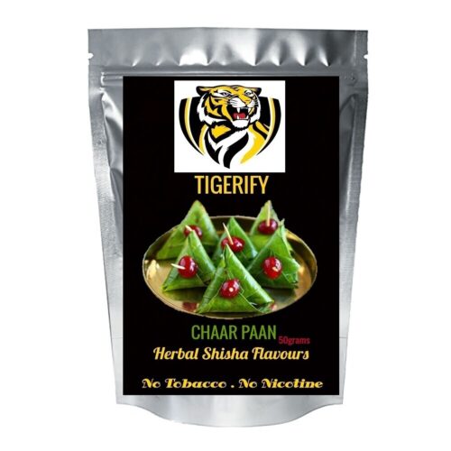 TIGERIFY Premium Quality Shisha Hookah Herbal CHAAR PAAN Flavour 50grams