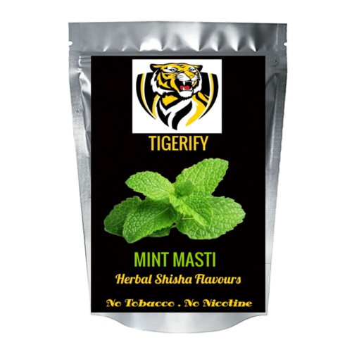 TIGERIFY Shisha Hookah Herbal MINT MASTI Flavour 50grams 1