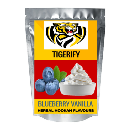 TIGERIFY Hookah Sheesha Herbal BLUEBERRY VANILLA Flavour 50grams 1