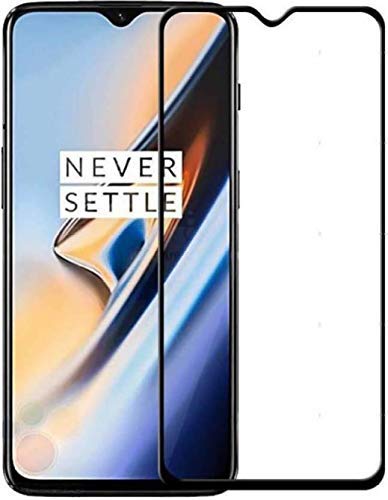 Tigerify Tempered Glass/Screen Protector for OnePlus 6T (Black Color) Edge To Edge Full Screen Coverage and Full Glue 1