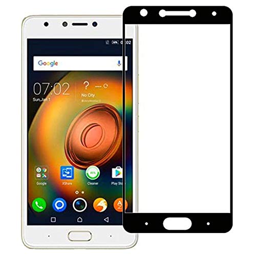Tigerify Tempered Glass/Screen Protector Guard for Infinix Note 4 (X572) (Black Colour) Edge To Edge Full Screen 1
