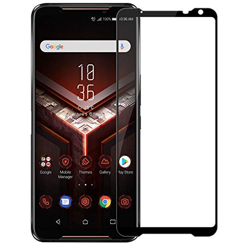 Tigerify Tempered Glass/Screen Protector for Asus ROG 2 (Black Color) Edge To Edge Full Screen Coverage and Full Glue 1