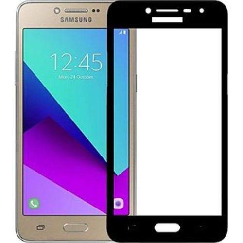Tigerify Tempered Glass/Screen Protector for Samsung Galaxy J2 - 2015 (Black Color) Edge To Edge Full Screen Coverage and Full Glue 1
