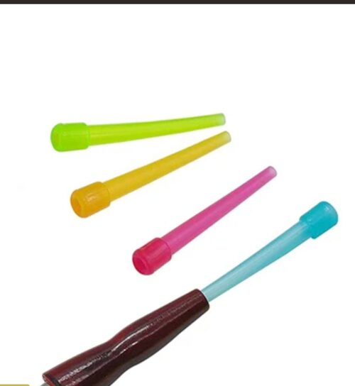 TIGERIFY SHISHA Plastic Long Length Hookah Hose Mouth Tip Disposable Filters INSIDE FITTING (Multicolour) -Pack of 50