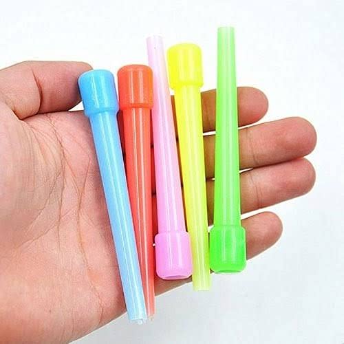 TIGERIFY SHISHA Plastic Long Length Hookah Hose Mouth Tip Disposable Filters INSIDE FITTING (Multicolour) -Pack of 50