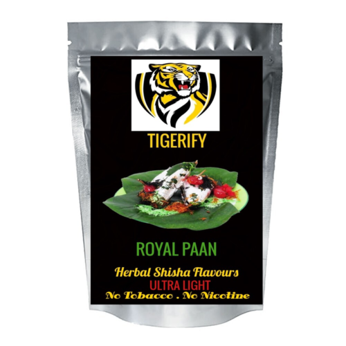 TIGERIFY Ultra Light Shisha Hookah Herbal ROYAL PAAN Flavour 50grams 1